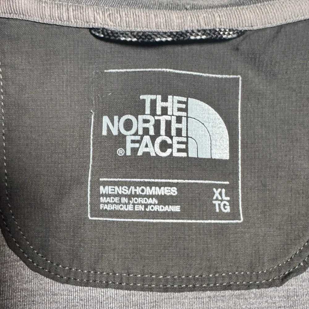 The North‎ Face Mens Full Zip Hoodie Jacket Grey XL Polyester Blend
